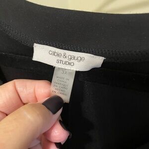 V-neck microfiber jersey top